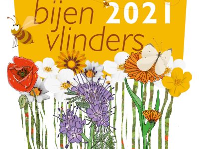 Actieposter Bijenstichting nationale bijentelling 2021